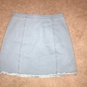 Denim jean skirt